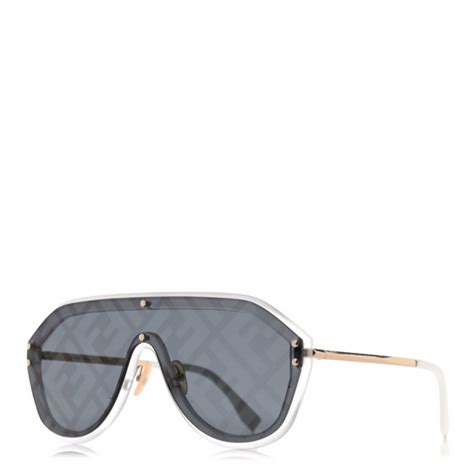 FENDI FF Fabulous Shield Sunglasses FF M0039/G/S White .